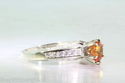 Estate 2ct Padparadscha Sapphire 10k White Gold We