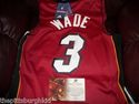 DWAYNE WADE JERSEY ADIDAS SWINGMAN JSA GAI UDA PSA