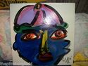 1992 PETER KEIL  "BLUE BOY"  ORG OIL PAINTING SIGN