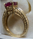 BEAUTUFUL CERTIFIED  3 CARAT RUBY & DIAMOND RING! 