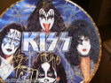 RARE 1997 KISS SIGNED 24CT GOLD GARTLAN PLATE PSA 