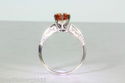 Estate 2ct Padparadscha Sapphire 10k White Gold We