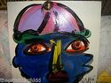 1992 PETER KEIL  "BLUE BOY"  ORG OIL PAINTING SIGN