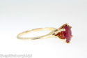 Rare Antique Victorian 1890s 2ct Natural RUBY 14k 