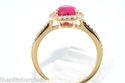 $6500 2.38CT LAPIS GEM CERTIFIED RUBY & DIAMOND RI