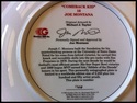 JOE MONTANA GARTLAN CERTIFED SIGNED  10"  PLATE JS