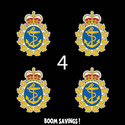 Canada Canadian Navy Emb 3" (4)Four Decal Sticker 
