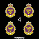 Canada Cf Jnbcd Company Badge 3" (4)Four Decal Sti