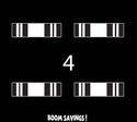 USCG Iraq Campaign Medal Ribbon 3" (4)Four Decal S