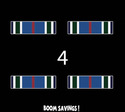 USCG Joint Service Achievement Medal Ribbon 3" (4)