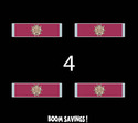 USCG Legion of Merit Officer Medal Ribbon 3" (4)Fo