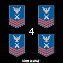 USCG Rank Petty Officer First Class E6 Gunners Mat
