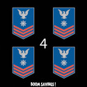 USCG Rank Petty Officer First Class E6 Quartermast