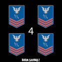 USCG Rank Petty Officer First Class E6 Radarman (R