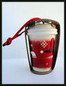 Starbucks Coffe 2010 Mini Ceramic Hot Cup Christma