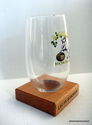 Leute Bokbier Belgian Beer Ale Glass w/Wood Stand 