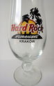 Hard Rock Cafe Krakow,Poland Hurricane Glass Red C