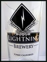 Beer Pint Glass Lightning Brewery Poway California