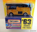 1997 Matchbox 75 Challenge Snorkel Fire Truck #63