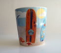 2010 Starbucks Coffee Hawaii Surfboard Beach Mug