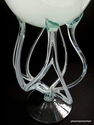 European Vintage Hand Blown Twisted Pedestal Deco 