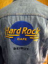 Vintage Denim Jean Jacket Hard Rock Cafe Beirut