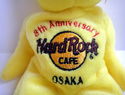 Hard Rock Cafe Osaka 8th Anniversary Yellow Bear