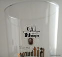 Bitburger Brewery Germany Pilsner Beer Glass 0.5L