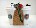 2011 Christmas Ornament Happy Holidays Coffee Cup 