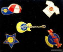 Stockholm Hard Rock Cafe 1997 Enamel 5 Pins Set  S