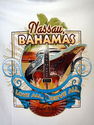 Hard Rock Cafe Nassau Bahamas White City T-Shirt N