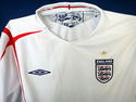 2005 England National Team Soccer Jersey Home Umbr