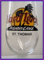 Hard Rock Cafe St Thomas Hurricane Glass Black Cir