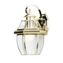 Hampton Bay Wall-Mount 1-Light Outdoor Lamp Polish