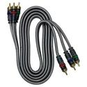 GE 6 ft. Ultra Pro Silver Component Video Cable 