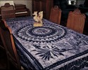 Batik Indian Bedspread Tapestry Throw Tablecloth W