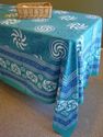 Rectangular Spiral Design Cotton Table cloth Tapes