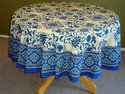 Tablecloth 72" Round Beautiful Victorian Blooming 