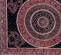 Om Print  Throw Tapestry Tablecloth Coverlet  Cott