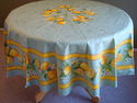 Green French Provencal Acrylic Coated Cotton Table