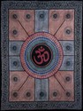 Om Print Cotton Throw Tapestry TableCloth Coverlet