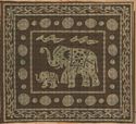 Lucky Elephant Family Print Tapestry Tablecloth Be