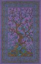 Beautiful Cotton Tree of Life Tab Top Curtain Drap