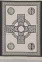 Gorgeous Heavy Celtic Cross with Tapestry Throw Wa