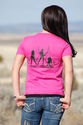 Mens Womens 3 Sexy Girls Holding deer elk Horns sh