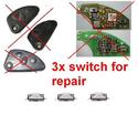 3x micro switch button  for repair remote alarm ke