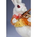 FABERGE RABBIT PLAYING THE VIOLIN trinket box Swar