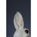Faberge Rabbit playing the Horn trinket box Swarov