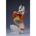 FABERGE RABBIT PLAYING THE VIOLIN trinket box Swar