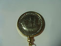  Very Nice Gold Keychain With 1620-1920 Pilgrim  H